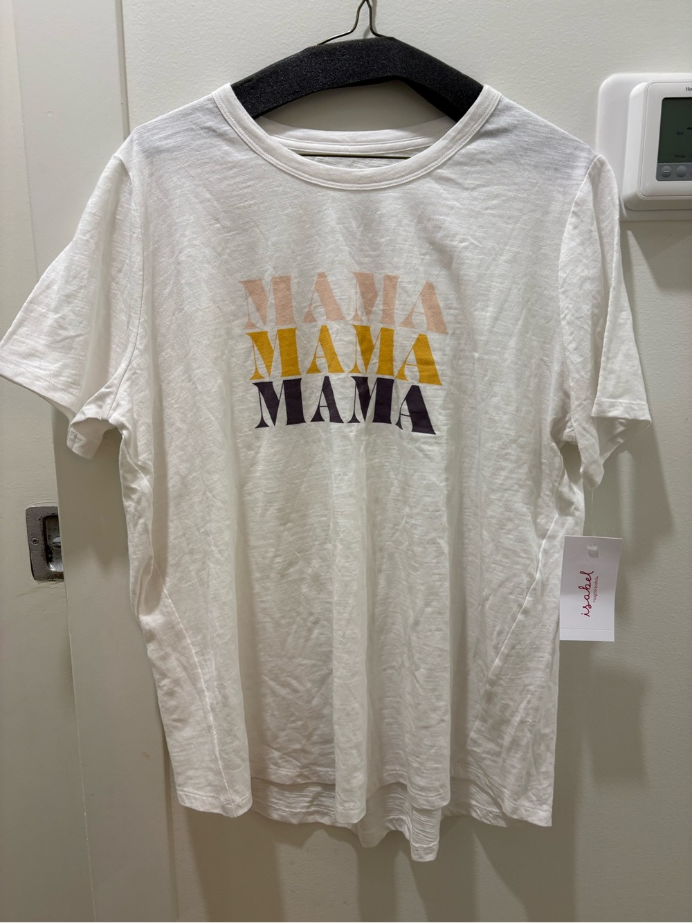 ISABEL | White 'MAMA' Graphic T-Shirt